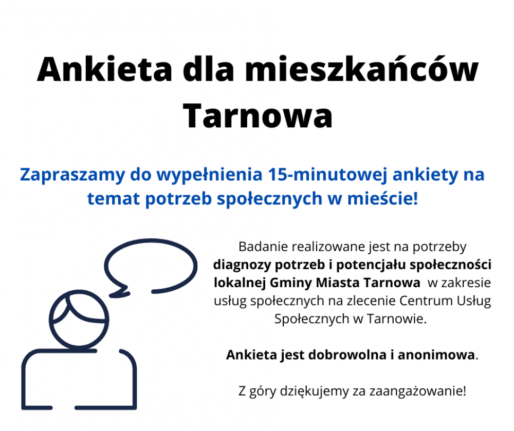 Ankieta na temat potrzeb społecznych w Tarnowie