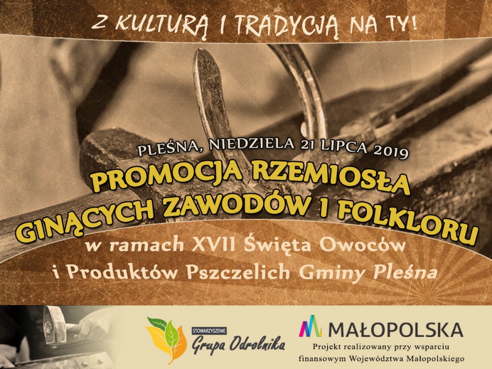 Promocja folkloru i ginącego rzemiosła w Pleśnej